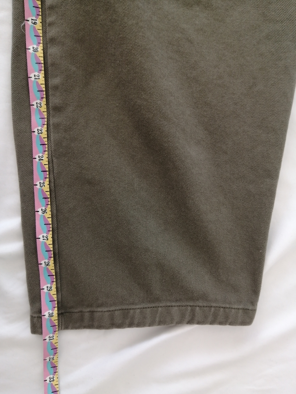 Aritzia Sunday Best Flan Barrel Leg Jeans Olive Green Size 10 - Picture 14 of 16